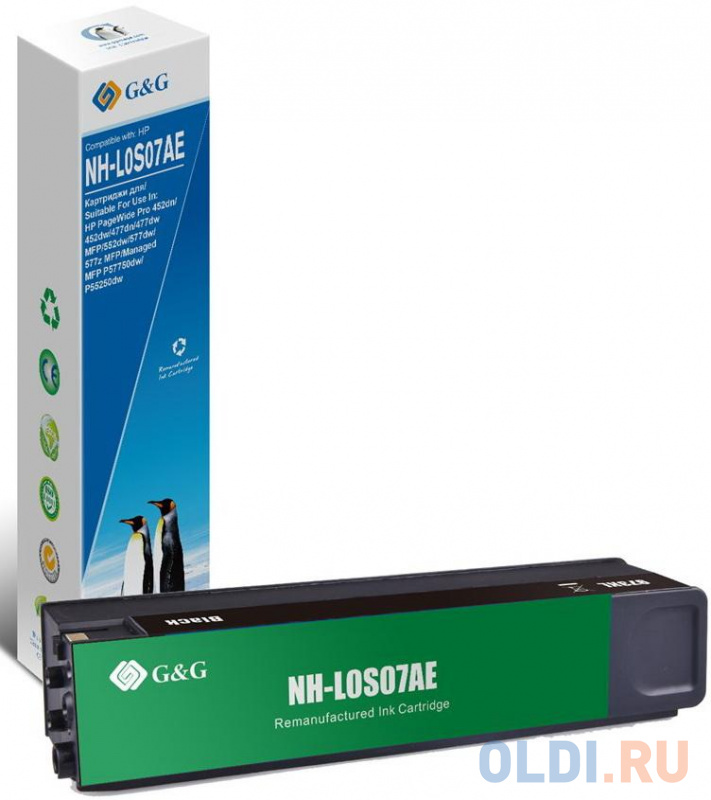 

Картридж струйный G&G NH-L0S07AE черный (260мл) для HP PageWide Pro 452dn/452dw/477dn/477dw MFP