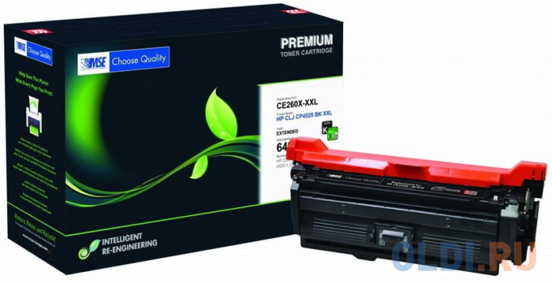 

Картридж лазерный MSE CE260X 4525K-XL-MSE черный (20400стр.) для HP LJ CP4025/CP4525/CM4540
