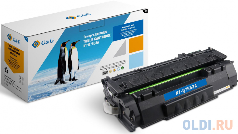 

Тонер-картридж G&G Q7553A 3000стр Черный