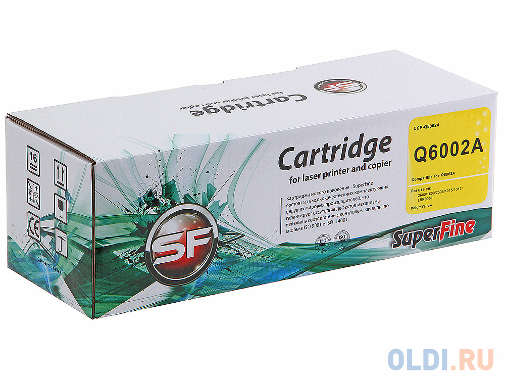 

Картридж SuperFine Q6002A Q6002A Q6002A Q6002A 2000стр Желтый