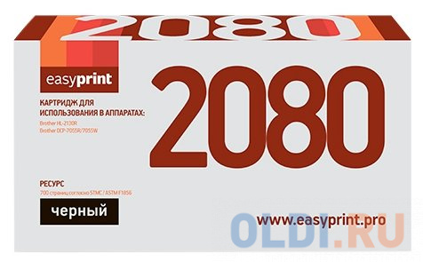 Картридж EasyPrint LB-2080 700стр Черный картридж easyprint lh 505a u 2700стр
