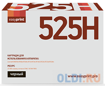 

Тонер-картридж EasyPrint LL-525H 25000стр Черный