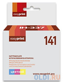 Картридж EasyPrint IH-337 №141 для HP Deskjet D4263/D4363/D5360/Officejet J5783/J6413/Photosmart C4273/C4283/C4343/C4383/C4473/C4483/C4583/C5283/D5363