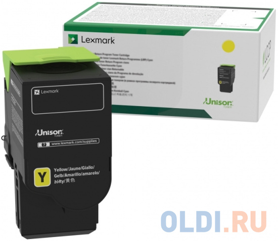 

Картридж Lexmark сверхвысокой емкости с желтым тонером (контрактный) 5000 стр. для CS421dn, CX421adn