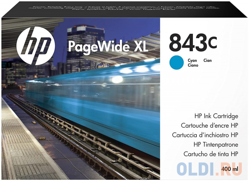 

Картридж HP 843C C1Q66A для HP PageWide XL голубой