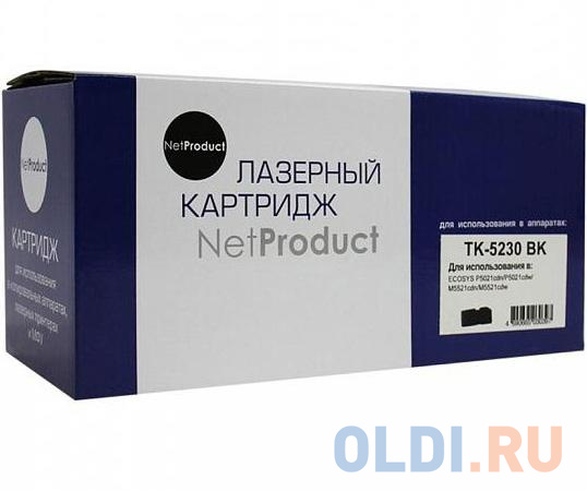 NetProduct TK-5230Bk Картридж для Kyocera-Mita P5021cdn/M5521cdn, Bk, 2,6K - фото 1
