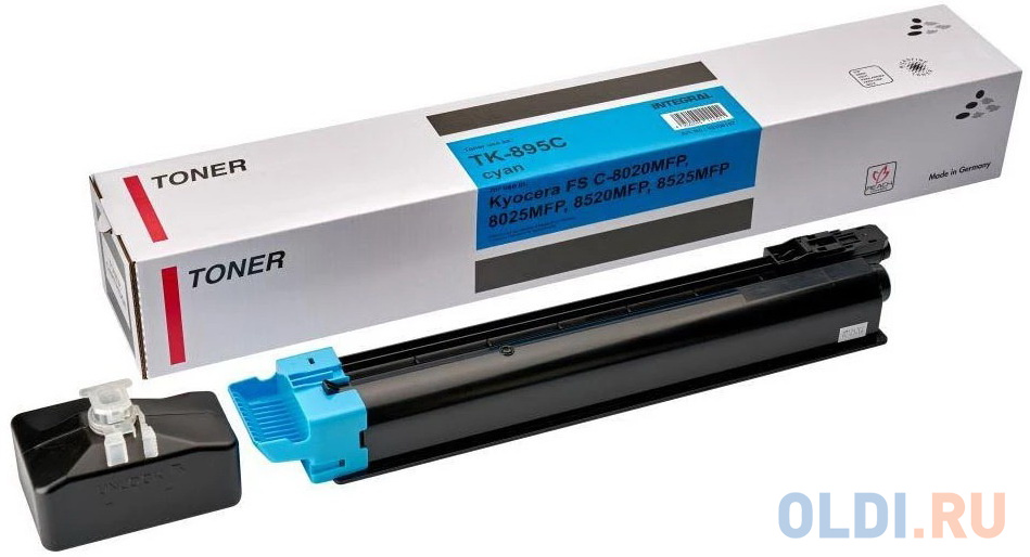 

INTEGRAL TK-895C Тонер-картридж для Kyocera FS-C 8020 MFP FS-C 8025 MFP (12000 стр.) голубой, с чипом [12100107]