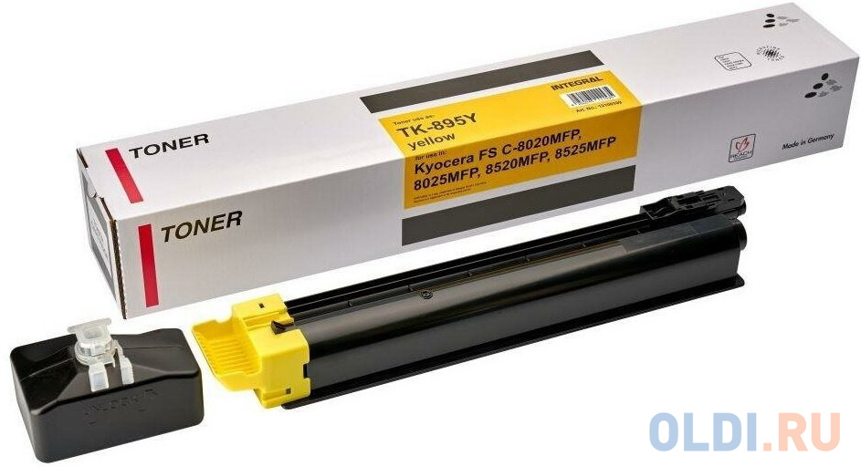 

INTEGRAL TK-895Y Тонер-картридж для Kyocera FS-C 8020 MFP FS-C 8025 MFP (12000 стр.) жёлтый, с чипом [12100109]