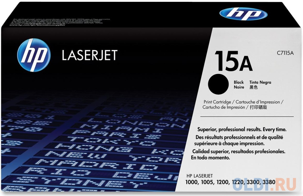 Картридж лазерный HP (C7115А) LaserJet 1000/1200/3300/3380 и другие, №15А, оригинальный, 2500 стр., С7115А картридж hp 90x laserjet ce390x