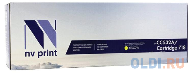 

Картридж лазерный NV PRINT (NV-718Y) для CANON LBP7200Cdn/MF8330Cdn/8350Cdn, желтый, ресурс 2900 стр., NV-CC532A/718Y