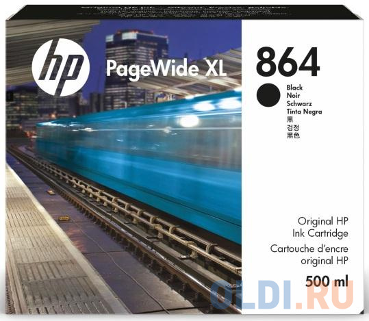 Cartridge HP 864 для PageWide XL 4200, черный, 500 мл