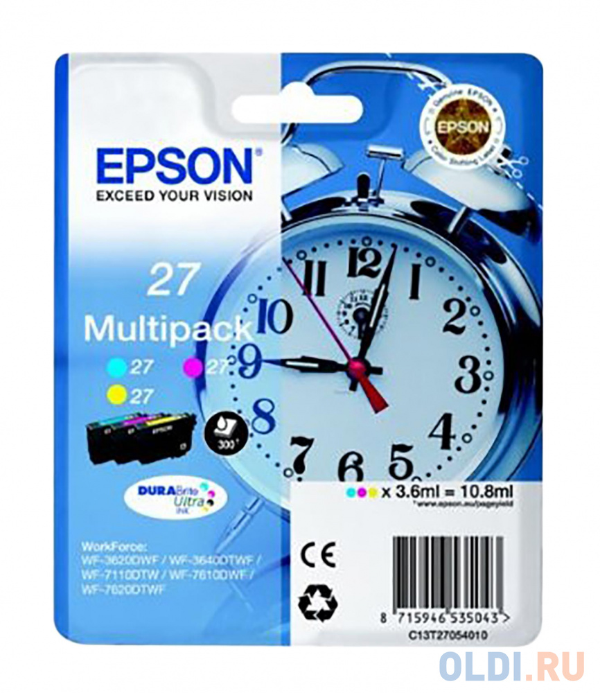 Картридж Epson C13T27054020 для Epson WF7110/7610/7620 цветной