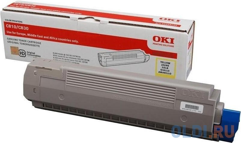 

Картридж OKI 44059119 для C810/830 голубой 8000стр