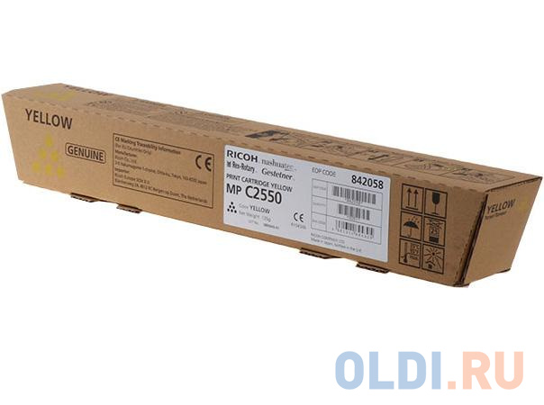 

Тонер RICOH Type MPC2550E желтый