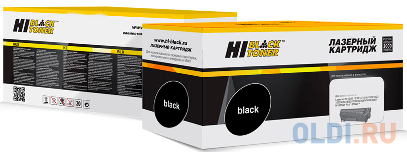 Hi-Black W1106AL картридж для HP Laser 107a/107r/107w/MFP135a/135r/135w, 5K (с чипом), цвет черный - фото 1