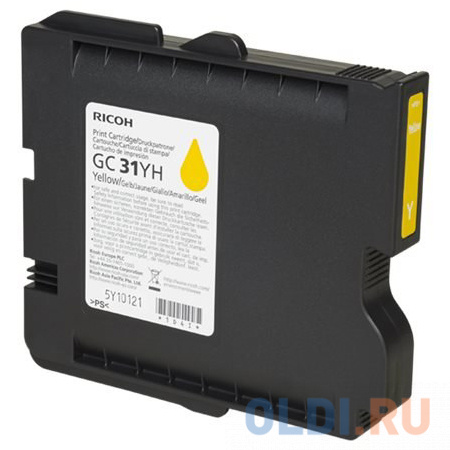 

Картридж Ricoh GC 31YH для Ricoh Aficio GX e2600 Ricoh Aficio GX e3300N Ricoh Aficio GX e3500N Ricoh Aficio GX e5550N Ricoh Aficio GX e7700N желтый 405704