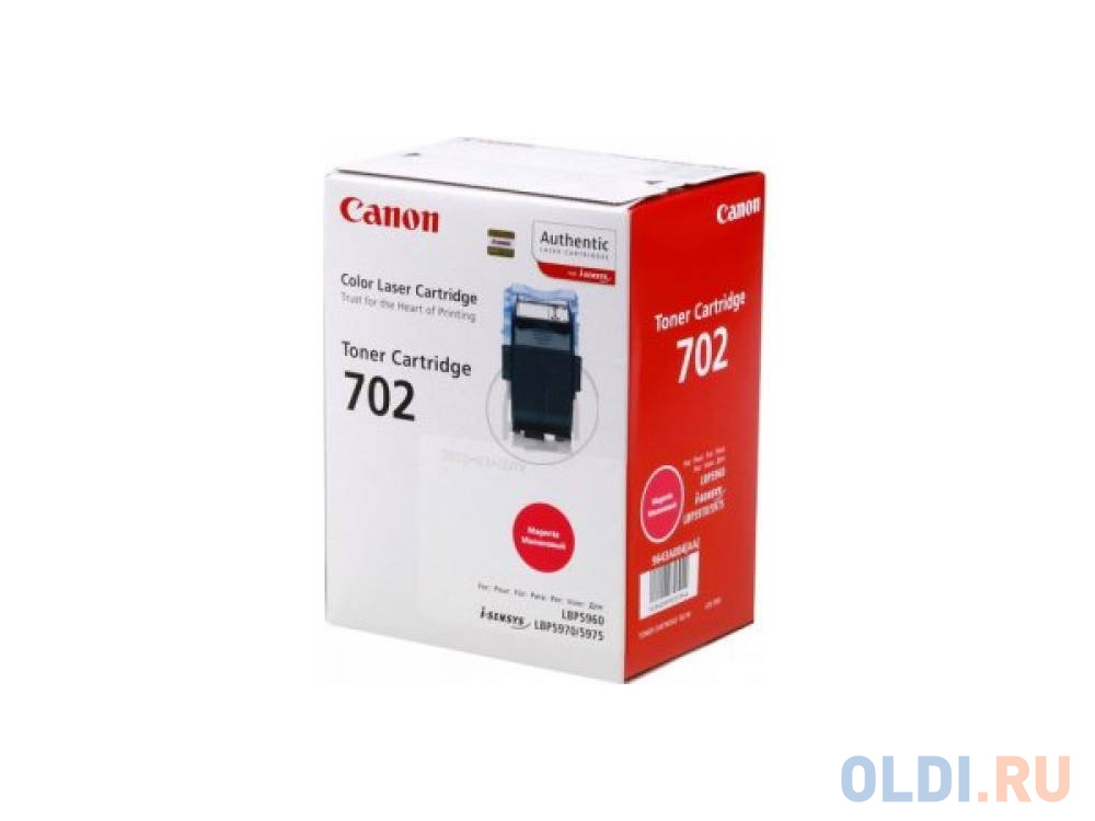 

Тонер-Картридж Canon 702 M 9643A004 для LBP5970/5975 пурпурный