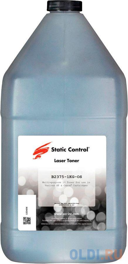 Тонер Static Control B2375-1KG-OS черный флакон 1000гр. для принтера Brother HL-2375