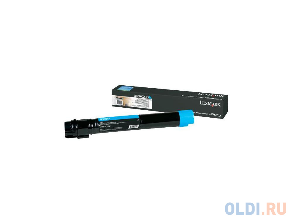 Картридж Lexmark C950X2CG для C950 голубой картридж nv print c950x2cg 22000стр голубой