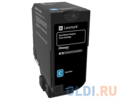 

Картридж Lexmark с тонером голубого цвета для организаций (3000) для CS720, CS725, CX725 Cyan Return Program Toner Corporate Cartridge, Голубой