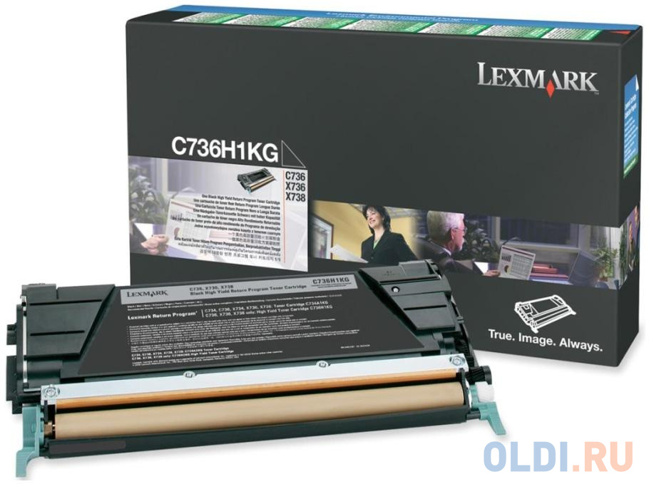 Картридж Lexmark C736H1KG для C73X/X73X черный 12000стр картридж lexmark x746h1kg 12000стр