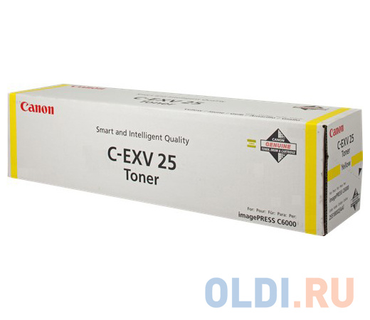 

Тонер Canon C-EXV 25 для imagePRESS C6000 желтый 2551B002