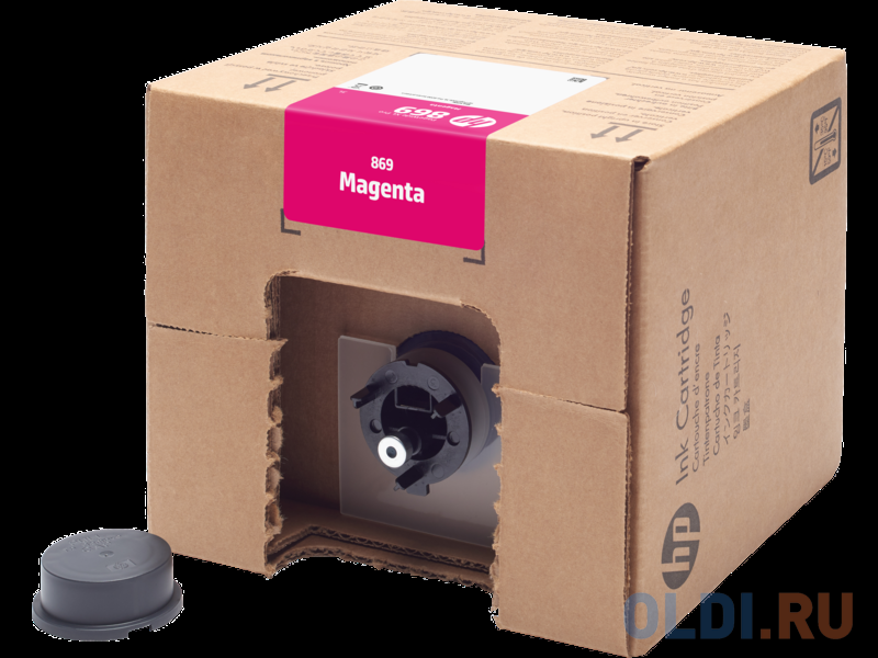 

HP 869 3L Magenta PageWide XL Pro Ink Cartridge, Пурпурный