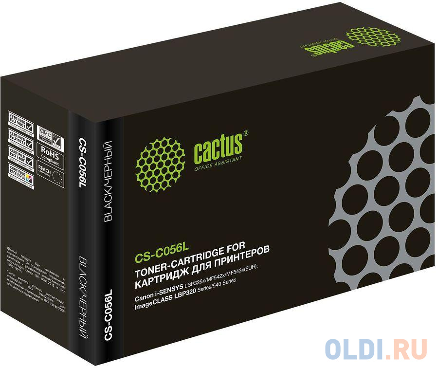 Картридж лазерный Cactus CS-C056L черный (10000стр.) для Canon imageCLASS LBP320 Series/540 Series
