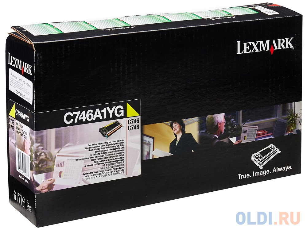 Тонер-Картридж Lexmark C746A1YG для C746/C748 желтый 7000стр фото