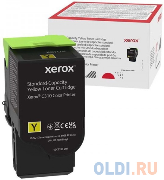 Тонер-картридж XEROX C310 желтый 2K (006R04363) картридж sakura 106r02750 для xerox желтый 11000к