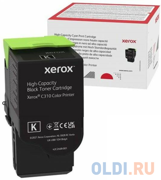 Тонер-картридж XEROX C310 черный 8K (006R04368)