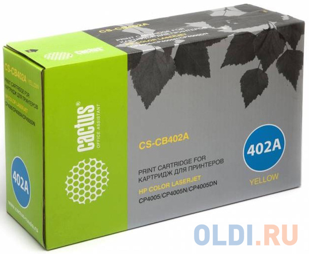 

Картридж Cactus CS-CB402AR 7500стр Желтый