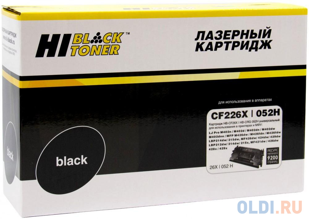 Картридж Hi-Black CF226X 9000стр Черный Белый картридж nv print nv cf226x 9200стр