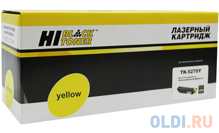 Hi-Black TK-5270Y Тонер-картридж для Kyocera-Mita M6230cidn/M6630/P6230cdn, Y, 6K тонер картридж kyocera mita tk 5280y 11000стр желтый