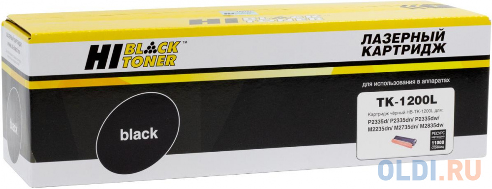 Hi-Black TK-1200L Тонер-картридж для Kyocera-Mita M2235/2735/2835/P2235/2335, 11 000 стр. тонер картридж kyocera mita tk 5280y 11000стр желтый