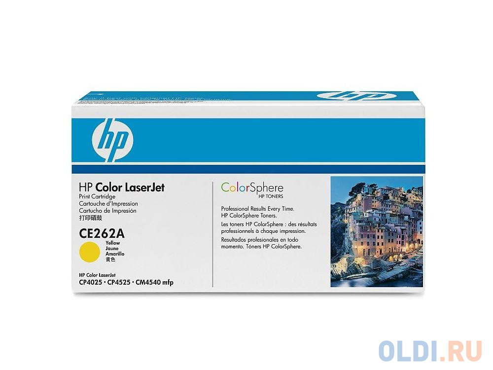 Картридж HP CE262AC для HP Color LaserJet желтый 11000стр
