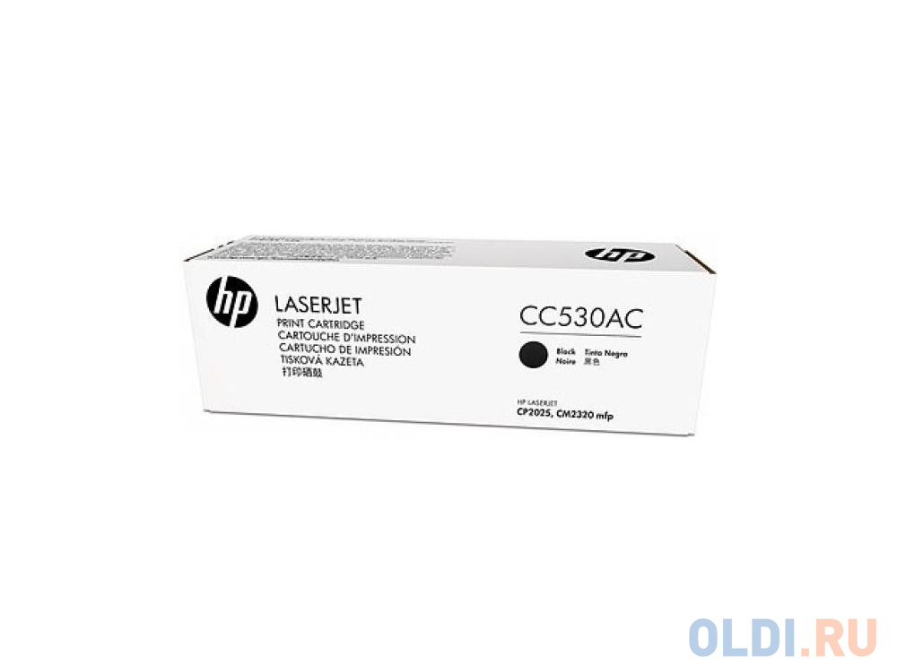 Картридж HP CC530AC для Сolor LaserJet CP2020/2025n/2025dn/2025x/CM2320fxi/2320n/2320nf черный 3500стр - фото 1