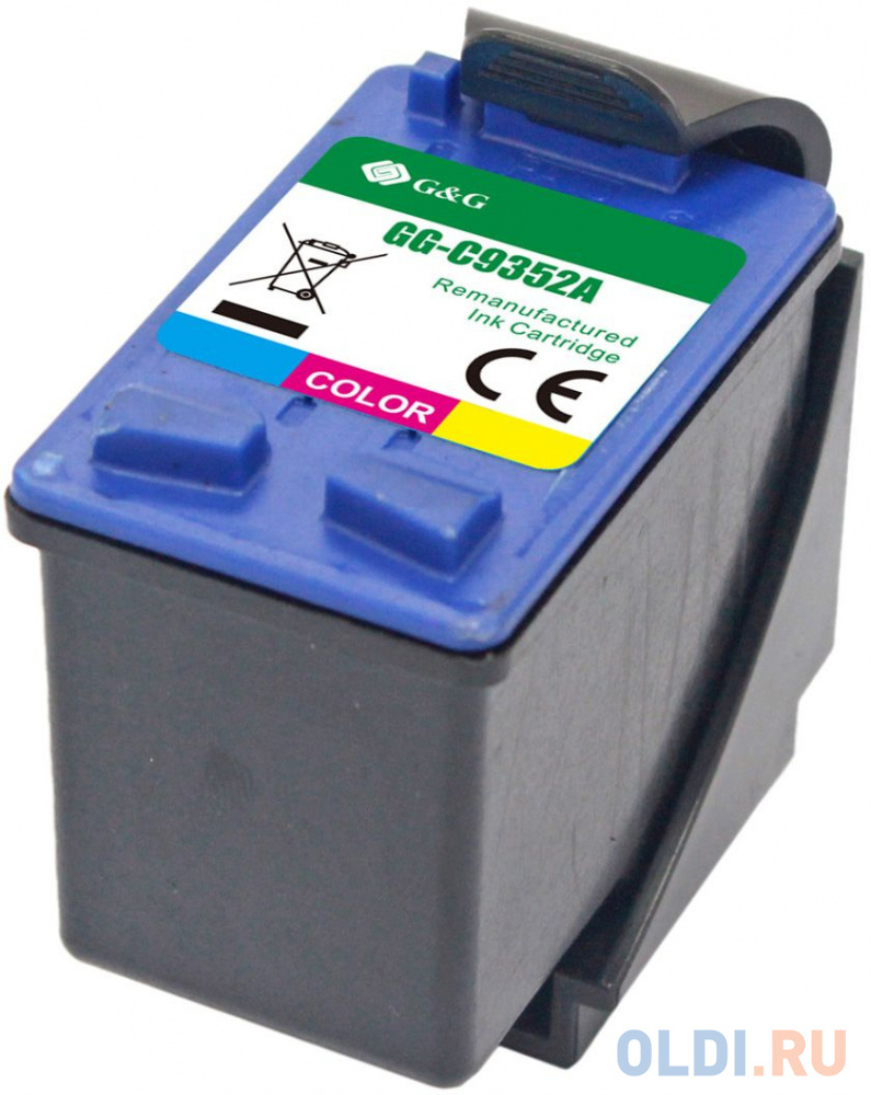 Картридж струйный G&G GG-C9352A многоцветный (11мл) для HP DJ 3920/3940/D1360/D1460/D1470/D1560/D2330/D2360/D2430/D2460/F370/F375/F380/F2180/F2187 фото