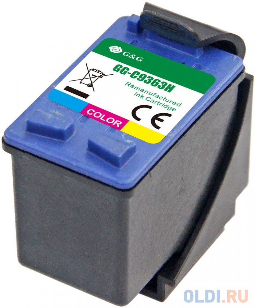 Картридж струйный G&G GG-C9363H многоцветный (18мл) для HP DJ 460series/5740/5743/5793/5940/5943/6540/6543/6620/6623 фото
