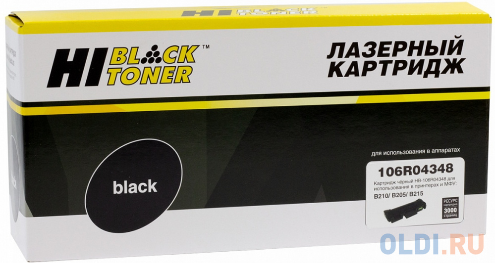 Hi-Black 106R04348  Тонер-картридж для Xerox B205/B210/B215 (3000 стр.) черный тонер картридж xerox 006r04389 1500стр пурпурный