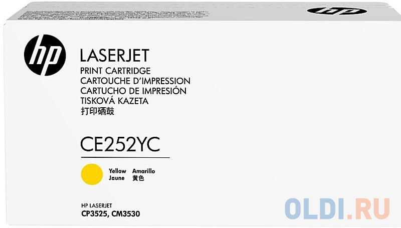 Картридж HP CE252YC для HP LaserJet CP3525/CM3530 желтый