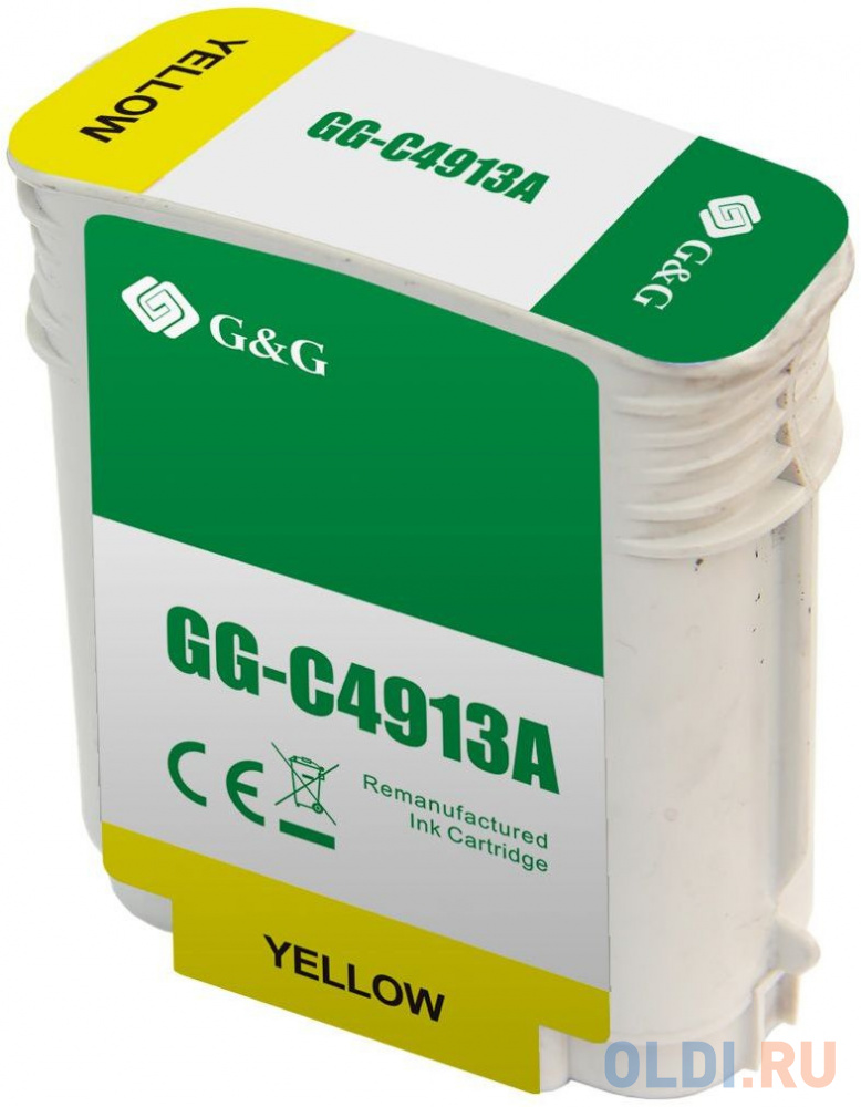 Картридж струйный G&G GG-C4913A желтый (72мл) для HP DJ 500/800C - фото 2