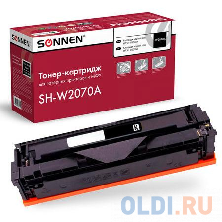 Картридж лазерный SONNEN (SH-W2070A) для HP CLJ 150/178 ВЫСШЕЕ КАЧЕСТВО, черный, 1000 страниц, 363966 картридж sakura w2070a hp 117a 1000 к