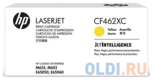 Картридж HP CF462XC 22000стр Желтый картридж hp cf332a 654a для laserjet enterprise m651 желтый