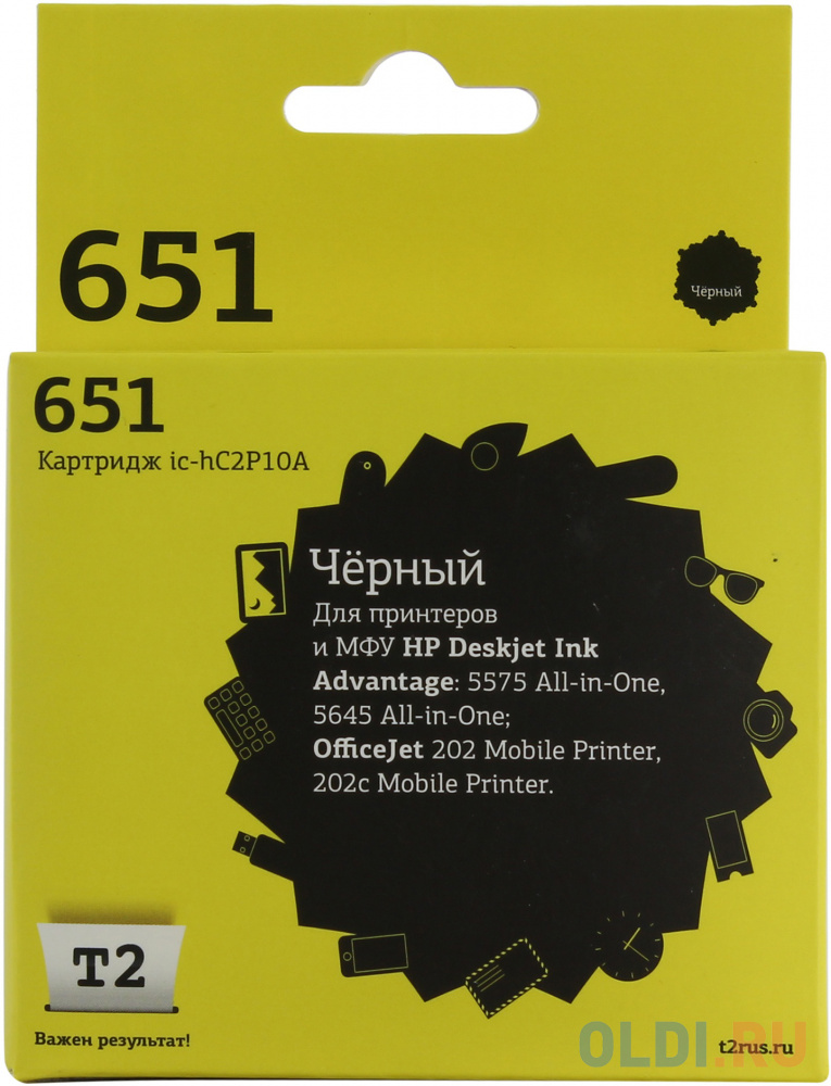 Картридж T2 IC-HC2P10A 600стр Черный