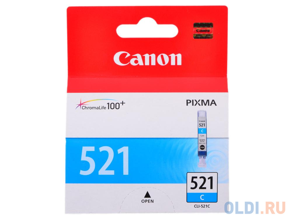 Картридж Canon CLI-521C CLI-521C CLI-521C CLI-521C 446стр Голубой