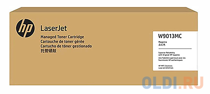 

HP W9013MC Magenta Managed Original LaserJet Toner Cartridge, Пурпурный