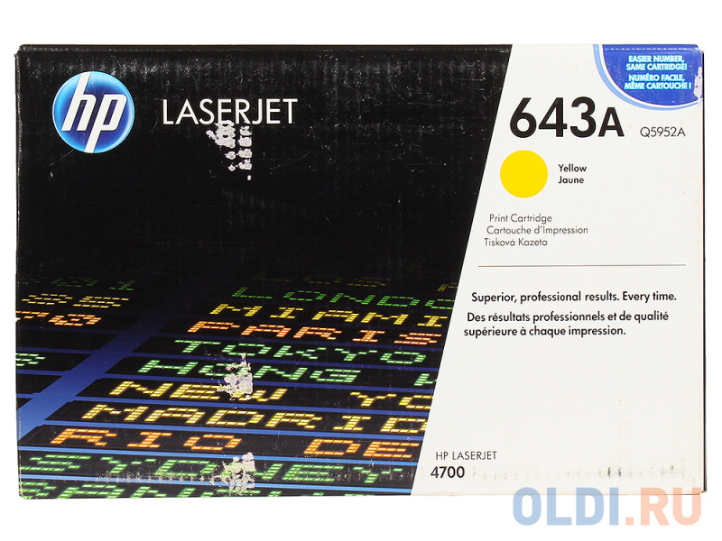 Картридж HP Q5952A желтый для LaserJet 4700 фото