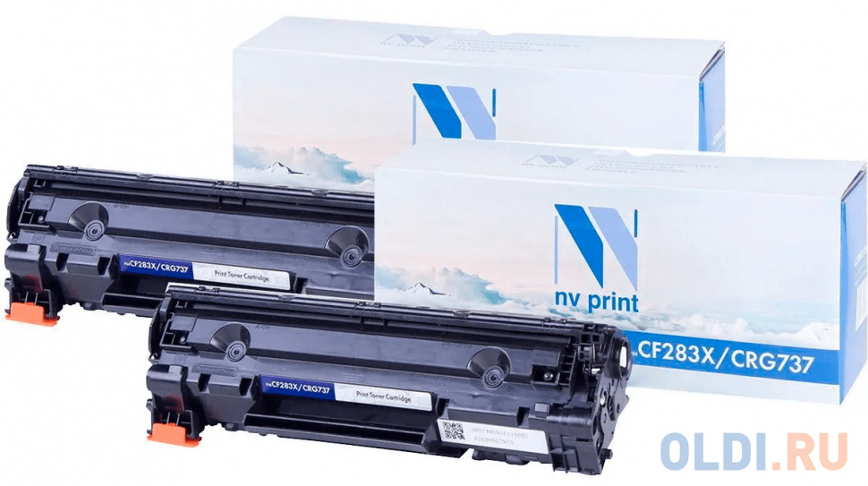Набор картриджей NV-Print NV-CF283X/737-SET2 2200стр Черный