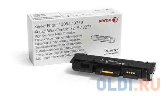 Тонер-картридж Xerox 106R02777 3000стр Черный - фото 1